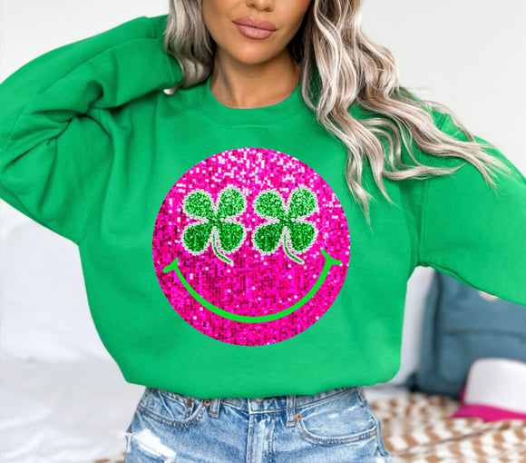 St. Patrick’s Day Clover Green Tee/Sweatshirt