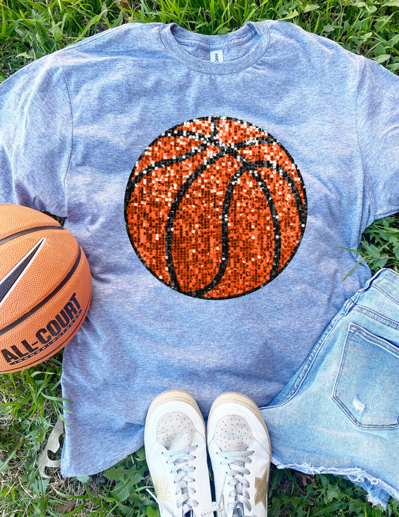 Sequin Basketball Graphic Tee