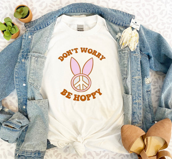 Don’t Worry Be Hoppy Peace Tee/Sweatshirt