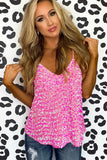All that sparkles spaghetti strap tank