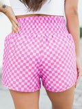 Pink Checkered Shorts
