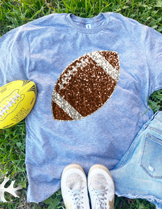 Sequin Football Graphic Tee