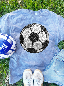 Sequin Soccer Ball Graphic Tee