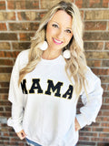 Black Mama Glitter Patch Tee/Sweatshirt