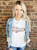 Pink Mama Leopard Tee/Sweatshirt