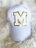 Glitter Initial Hats