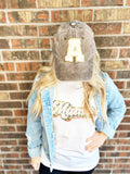 Glitter Initial Hats